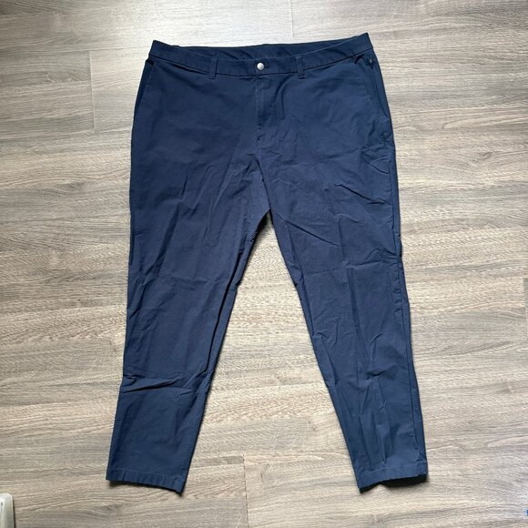 Lululemon Men's ABC Slim-Fit Trouser 32" *Stretch Cotton VersaTwill - Navy - Picture 4 of 9